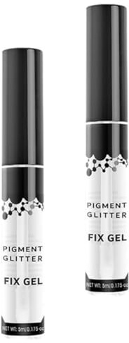 Gel Fixateur pour 2 Pièces Fard à Paupières Maquillage Yeux | Colle pour Support, Usage Féminin, Texture Gel, Format Pratique, Beauté des Paupières