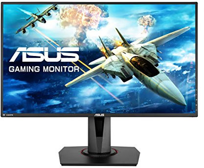 ASUS VG278Q - 27 Inch eSports Gaming Monitor/PC Screen - FHD (1920 x 1080) - 1ms - Up to 144Hz - FreeSync - G-sync Compatible - Flicker Free and Ultra-Low Blue Light TÜV - DP/HDMI/DVI