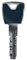 ABUS XP20S Mehrschlüssel, Zusatzschlüssel mit Design-Clip saphirblau