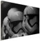 AK ART Star Wars Stormtrooper Schwarz Weiß Leinwandbild Kunstdruck Wandbild TOP XXL (100 x 70 cm)