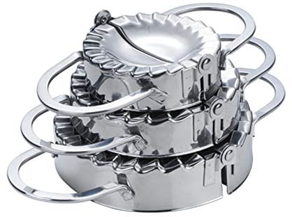 Ravioli Maker Set, FantasyDay 3 Pack Stainless Steel Pierogi Dumpling Maker Wrapper Pastry Dough Press Pie Empanada Press Mould Pastry Crimpers, Pelmeni Dumplings - Home Cooking Kitchen Accessories