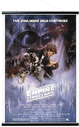 Erik Magnetische Posterleiste mit Poster - Star Wars Classic Das Imperiuum Schlägt Zurück - Poster mit Rahmen