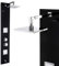 Premium Duschpaneel 150cm Schwarzes Glas Multi-Funktionen Regendusche mit oder ohne Thermostat Duschsystem, : mit Thermostat