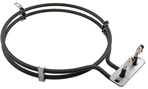 Marel Shop® - Elemento Riscaldante Resistenza per Forno Ventilato 2500 W compatibile con Electrolux Zanussi Rex 240 x 195 mm