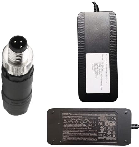 Powatechnic 42V Charger – 3-Pin Thin Bolt Plug for 36V e-Bikes with STL Suntour Battery – Carrera Crossfire, Subway, Vengeance, Raleigh Array 2019–2020 – EBP30A / EBP40A / EBBC19-CG2-UK