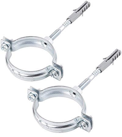 (Confezione da 2 pezzi) Morsetti per staffe per tubi in metallo Morsetti per tubi Ø 60-64 mm (2)