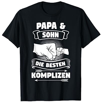 Papa Sohn Die Besten Komplizen Geschenk T-Shirt