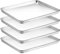 CEKEE Edelstahl-Backblech-Set, große Backform & Plätzchenblech & Backblech für Ofen, halbe Blechpfanne, Größe 45,7 x 33 x 2,5 cm, strapazierfähig & hochglanzpoliert & leicht zu reinigen