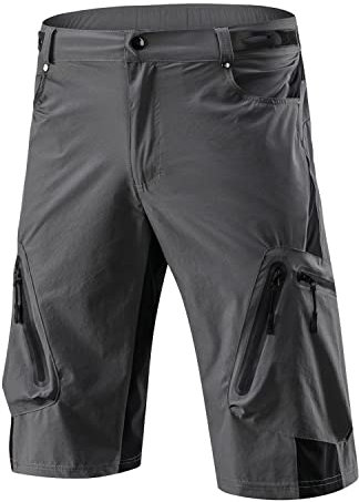 SUKUTU Herren Radlerhose Kurze Hosen MTB Hose Fahrradhose Mountainbike Hose Baggy Bike Shorts