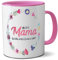 Kilala Kaffeetasse Muttertag Blumenkranz Muttertagsgeschenk Becher Spruch inkl. Geschenkverpackung (Blumenkranz)