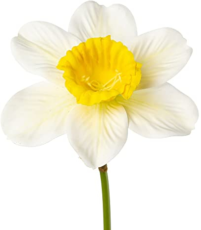 creativ home Kunstblume OSTERGLOCKE, Narzisse 40cm. Künstliche Osterglocken, Frühlingsblumen in Weiss