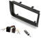 Audioproject A423 - Autoradio Radioblende Set Doppel DIN kompatibel mit FIAT Ducato Citroen Jumper Peugeot Boxer ab 2006 Radioadapter + Antennenadapter Auto-Radio Blende schwarz