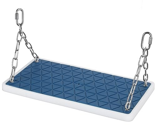Dakzhou Swing Seat Heavy Duty, Non Slip Tree Swing Set Playground Swing Set Accessories k Indoor Outdoor Backyard, Blue