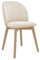 Mirjan24 Esszimmerstuhl Fresote, Sessel, Polsterstuhl, Buchenholz Beine, Samtbezug Loungesessel für Arbeitszimmer, Wohnzimmer, Schlafzimmer, Küche, Farbauswahl (Natur, Magic Velvet 2250)