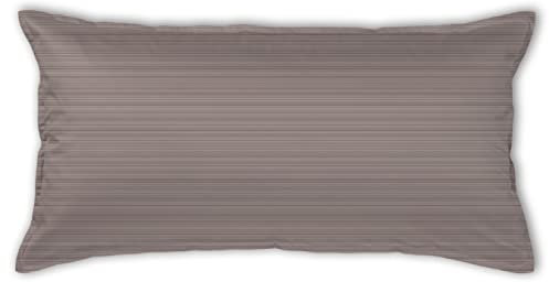 Curt Bauer Mako-Brokat-Satin Kissenbezug einzeln Dessin 9033 BENTE Farbe chocolate-256 Größe 40x80cm