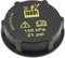 ECSiNG Kühler-Ausgleichswassertankdeckel DG938101AA 1301104 1224233 3M5H-8100-AD LF5015205A 30680002 Kompatibel mit Ford Fiesta MK6 MK7 Kunststoff