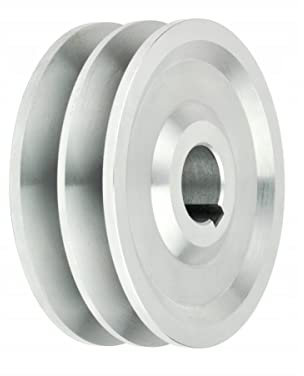 Keilriemenscheibe 80mm 2-rillig Für Keilriemen SPB 17mm Welle 28mm, Varianten Riemenscheiben 60mm-160mm Welle von 19 mm bis 42 mm mit Keilnut, Doppelrad 2x17mm Riemenrad Riemenantrieb