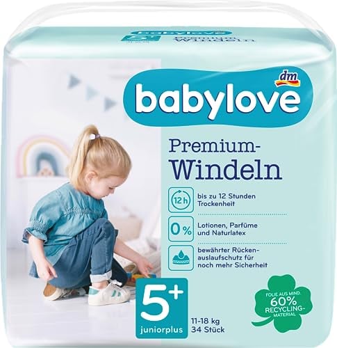 Babylove Feuchttücher und co (4er Pack, Premium Windeln Gr. 5+)