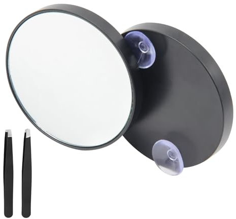 Pilikoll 2 Piezas Espejo de Maquillaje de Aumento 30X &10X Espejo De Aumento con Ventosas Espejo De Viaje con Aumento Espejo Redondo Portátil con De Pinzas Makeup Mirror para Maquillaje, Cejas