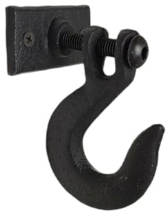 Kleiderhaken Wand Industrial Design Wandhaken aus Gusseisen in Schwarz