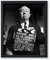 Poster Master Psycho Clapboard Print – Filmregisseur-Poster – Promi-Porträtkunst – Schwarz-Weiß-Fotografie-Wanddesign – tolle Büro- oder Studio-Dekoration – 20,3 x 25,4 cm, ungerahmt