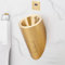 Snaweo Wandhängendes Urinal, Urinal Aus Edelstahl 304 mit Sensor Spülventil, Männliche Sanitärkeramik, for Zuhause/Hotel/Bar/Flughafen(Size:Gold A)