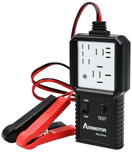 Tester relè per auto, tester per relè per auto portatile, tester relè per auto da 12 V, strumento di diagnostica per relè per auto, accessori per la manutenzione 'auto