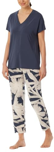 Schiesser Damen Schiesser Damen Schlafanzug 7/8 Hose Kurzarm - Selected Premium Pyjamaset (1er Pack)