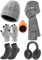 Voqeen Winter Beanie Mütze Schal & Handschuh-sets für Damen gestrickt Ski Schnee Skull Cap mit Fleece gefüttert Long Large Scarfs Touchscreen Handschuhe Fuzzy Ohrenschützer Socken Set für Frauen