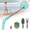 Metalldetektor Kinder, Kooeuru Kinder Metalldetektor mit Verstellbarem Schaft 66-83cm LCD-Display wasserdichte Suchspule, Metalldetektor für Kinder mit Schaufel Rechen Sieb zur Metallsuche