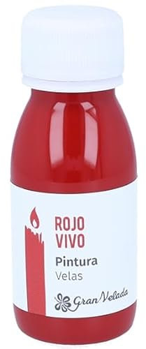 Gran Velada - Pintura Rojo Vivo para Velas 60ml | Pintura para Velas Artesanales | Colorante para Velas