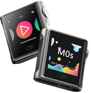 SHANLING M0s Hi-Fi MP3 Player, Mini DAC, AMP HD Touch Screen, Bluetooth 5.0, Supports Lossless Stereo Sound with 2TB SD Card for Sports, Jogging and Workout (Titanium, 32G SD Card)