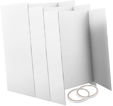 GETAJGHSD Panneau d'Affichage Pliant à Trois Volets en Carton avec Ruban Adhésif Double Face Fournitures de pour Expositions Scientifiques Affiches