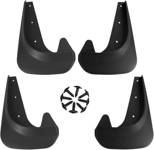 Frosch Set Schmutzfänger Kotflügel Auto Vorne+Hinten passend für VW Volkswagen Polo 6R 6C 2015 2016 2017 2018 2019 2020 Limousine Sedan | Splash Guards