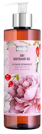BIOBAZA 3in1 Körper- und Haar-Gel Flower Romance