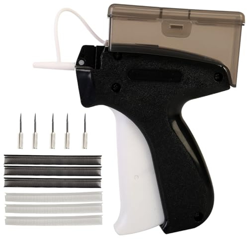 VEGCOO Etikettierpistole Geschenkanhänger Etikettiermaschine mit 5 Ersatznadeln + 3000 Plastiknadel, Markenetiketten Etikettiergerät, Ettikettiergeraet für Clothes Werkzeug und Preisschilder
