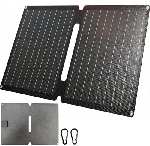 20W Cargador Solar Portátil, Plegable Panel Solar IP44 Resistente al Agua, Cargador Solar USB-A USB-C para Teléfono Móvil, Cámara, Estación de Alimentación, Android, GoPro y más