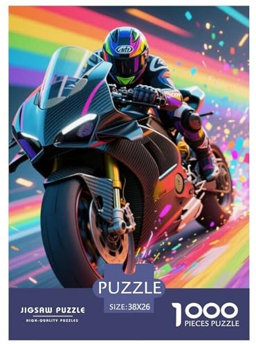 1000 Teile Puzzle, Intelligenzspiel, hochwertig, Motorrad, Dekoration, einzigartiges Geschenk für Erwachsene und Kinder, Stil 5