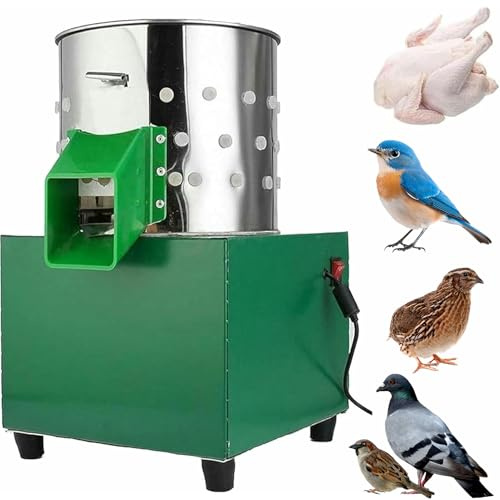 Geflügel Rupfmaschine Gewerblich, Edelstahl Automatische Geflügel Federentferner Mit 110 Gummifingern, Huhn Truthahn Rupfmaschine, Für Wachtel Spatz Vogel Taube, Bauernhof Schlachthof Zuhause