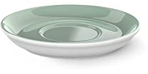 Dibbern Solid Color Espresso Untertasse aus Fine Bone China Porzellan in der Farbe Salbei mit einem Durchmesser von 11cm, 2010300045