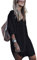 Bsubseach Robe de Plage Chemise Tunique À Manches Longues pour Femme Chemisiers Chic Elegant Cache-Maillots Et Sarongs Poncho Cardigan Kimono Boheme Caftan Blouse Pareo Femme Plage Noir