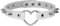 MILAKOO Punk Style Liebesherz PU Leder Kragen Weiß Choker Halskette