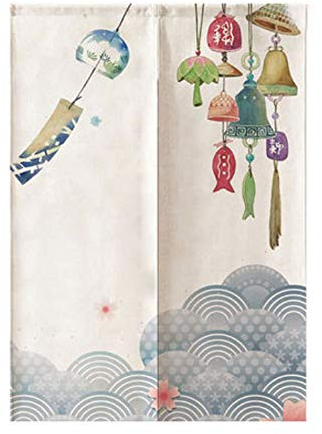 Maya Star Japanischer Noren-Türvorhang, Verdunkelungsvorhang, Küchentürvorhang, 85 x 150 cm (Windspiel)