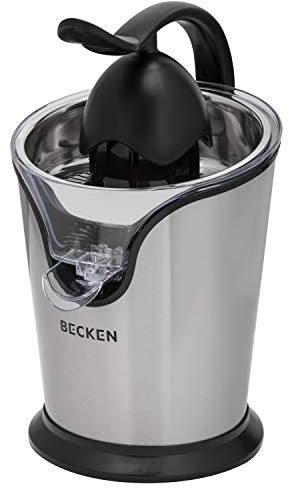 Exprimidor Eléctrico - Ideal para Jugos Naturales - Potencia 100 W - Filtro en Acero Inoxidable - Sistema Antigoteo - Fácil de Limpiar -- Becken