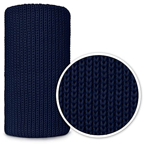 Mikos* Babydecke | Strickdecke | Ideal als Erstlingsdecke | Kuscheldecke | Kinderwagendecke 100x120cm (1004) (Dunkelblau)