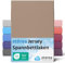 etérea Jersey Spannbettlaken 140x200cm - 160x200cm Taupe bis 25 cm Höhe - 100% Baumwolle Spannbetttuch Oekotex - Bed Sheets Leintuch Bettbezug - Bettlaken 140x200 cm - 160x200 cm - Braun