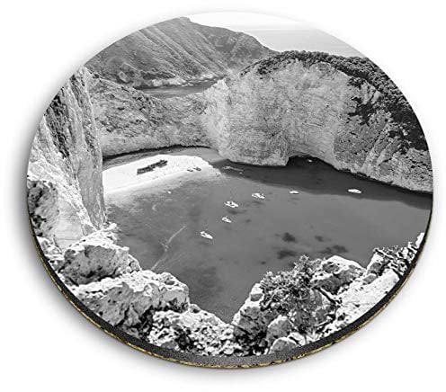 1 x Round MDF Magnet - Zante Greece Greek Travel 38252