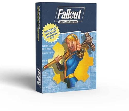 Modiphius Entertainment | Fallout Wasteland Warfare | Denizens of the Wasteland Card Expansion Pack | Miniatures | Unpainted