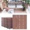 LARS360 11stk Braun WPC Bodenfliese Terrassenfliesen Balkonfliesen Bodenbelag mit Klicksystem und Drainage Kunststoff Deck Fliese für Terrassen Balkon Garten Größe 30x30cm ca. Gesamt 1m²
