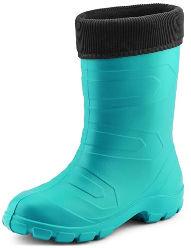 Ladeheid Damen Thermo Eva Gummistiefel federleicht LALMG879 (Türkis/Schwarz, 36 EU)